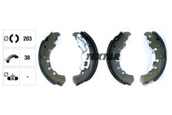 Set saboti frana Textar 91065300