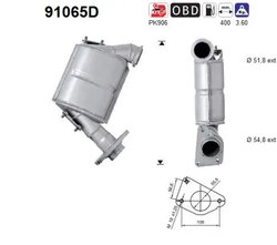 CATALIZATOR AS 91065D - Compatibil cu SUZUKI