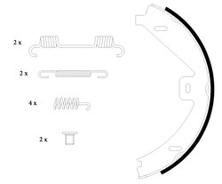 Set saboti frana Textar 91069100