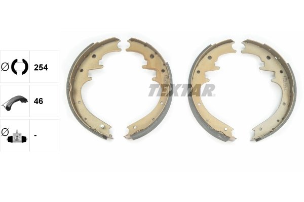Set saboti frana Textar 91069700