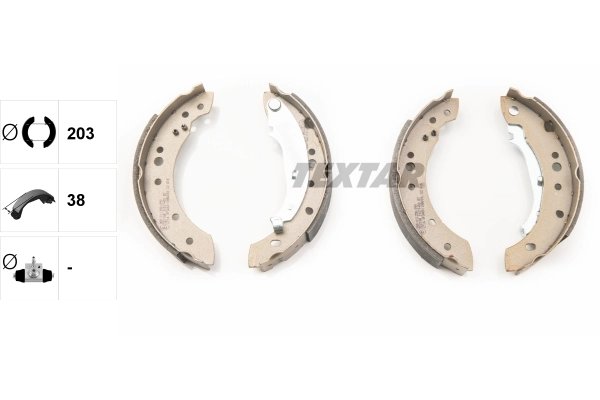 Set saboti frana Textar 91071400