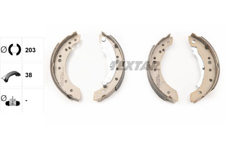 Set saboti frana Textar 91071400