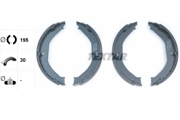 Set saboti frana Textar 91071700