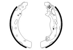 SET SABOTI FRANA TEXTAR 91072100 - Compatibil cu FORD (CHANGAN), FORD ASIA & OCEANIA, MAZDA, MAZDA (CHANGAN)