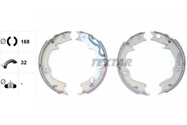 Set saboti frana Textar 91072500