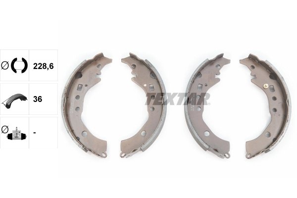 SET SABOTI FRANA TEXTAR 91076900 - Compatibil cu SCION, SUBARU, TOYOTA