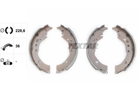 SET SABOTI FRANA TEXTAR 91076900 - Compatibil cu SCION, SUBARU, TOYOTA