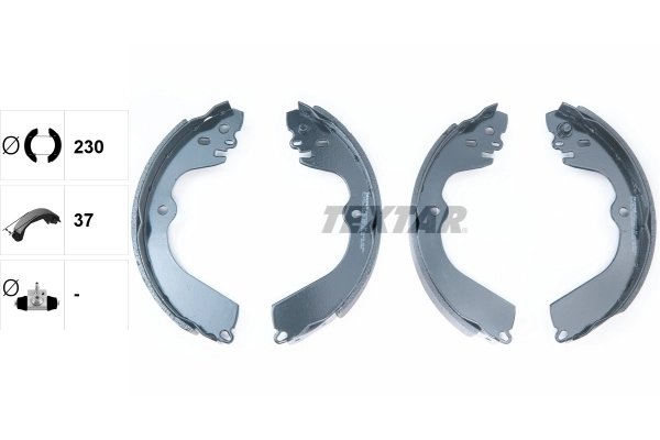 SET SABOTI FRANA TEXTAR 91078400 - Compatibil cu CHEVROLET, MITSUBISHI, NISSAN, NISSAN (ZHENGZHOU)