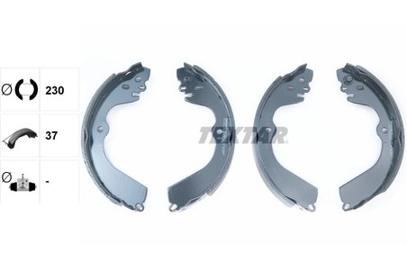 SET SABOTI FRANA TEXTAR 91078400 - Compatibil cu CHEVROLET, MITSUBISHI, NISSAN, NISSAN (ZHENGZHOU)