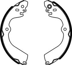 SET SABOTI FRANA TEXTAR 91078400 - Compatibil cu CHEVROLET, MITSUBISHI, NISSAN, NISSAN (ZHENGZHOU)