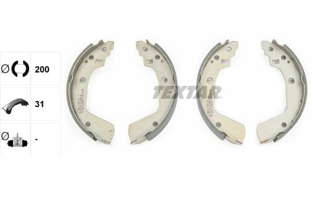 SET SABOTI FRANA TEXTAR 91078600 - Compatibil cu SUZUKI