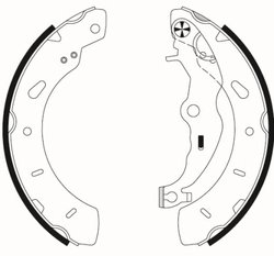 SET SABOTI FRANA TEXTAR 91079800 - Compatibil cu FORD, FORD AUSTRALIA