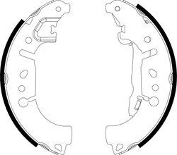 SET SABOTI FRANA TEXTAR 91081500 - Compatibil cu DODGE, FIAT