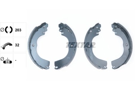 SET SABOTI FRANA TEXTAR 91081900 - Compatibil cu MITSUBISHI