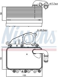 Radiator ulei / termoflot Nissens 91100
