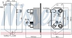 RADIATOR RACIRE ULEI CUTIE VITEZE AUTOMATA NISSENS 91115 - Compatibil cu FORD