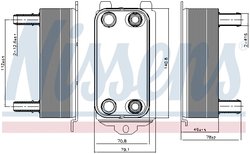 RADIATOR RACIRE ULEI CUTIE VITEZE AUTOMATA NISSENS 91116 - Compatibil cu JAGUAR, LAND ROVER, VOLVO