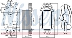 Radiator ulei / termoflot Nissens 91118