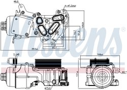Radiator ulei / termoflot Nissens 91124