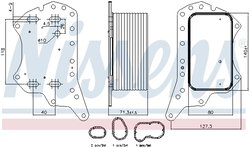 Radiator ulei / termoflot Nissens 91125