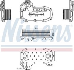Radiator ulei / termoflot Nissens 91141