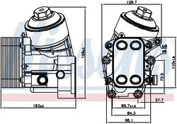 Radiator ulei / termoflot Nissens 91154