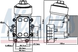 Radiator ulei / termoflot Nissens 91158