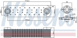 Radiator ulei / termoflot Nissens 91168