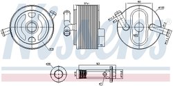 Radiator ulei / termoflot Nissens 91243