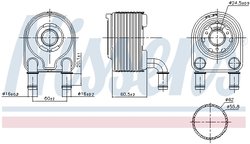 RADIATOR ULEI / TERMOFLOT NISSENS 91249 - Compatibil cu RENAULT