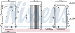 RADIATOR ULEI / TERMOFLOT NISSENS 91253 - Compatibil cu MERCEDES-BENZ