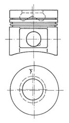PISTON KOLBENSCHMIDT 91260610 - Piesa auto compatibila cu mai multe marci