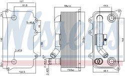 RADIATOR ULEI / TERMOFLOT NISSENS 91273 - Compatibil cu AUDI, LAMBORGHINI