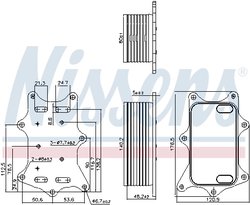 Radiator ulei / termoflot Nissens 91275