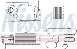 RADIATOR ULEI / TERMOFLOT NISSENS 91303 - Compatibil cu NISSAN, OPEL, RENAULT, VAUXHALL