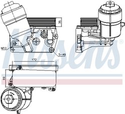 RADIATOR ULEI / TERMOFLOT NISSENS 91310 - Compatibil cu VW