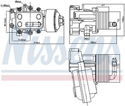 Radiator ulei / termoflot Nissens 91315