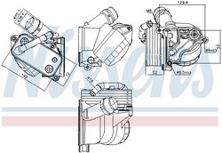 RADIATOR ULEI / TERMOFLOT NISSENS 91322 - Compatibil cu BMW