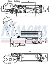 Radiator ulei / termoflot Nissens 91335