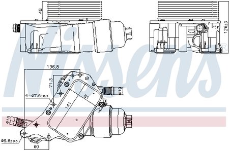 Radiator ulei / termoflot Nissens 91339