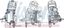 Radiator ulei / termoflot Nissens 91343