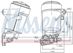 Radiator ulei / termoflot Nissens 91338