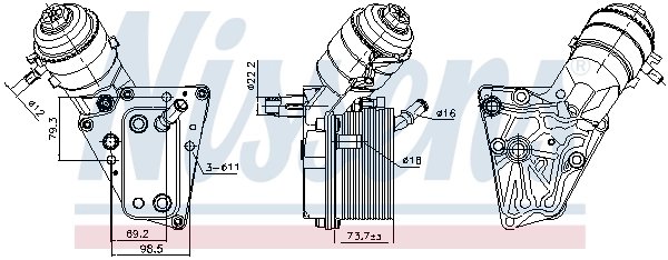 Radiator ulei / termoflot Nissens 91347
