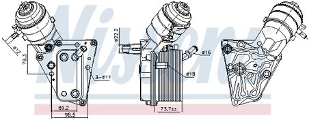 Radiator ulei / termoflot Nissens 91347