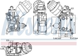 Radiator ulei / termoflot Nissens 91355
