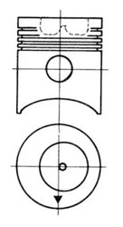 PISTON KOLBENSCHMIDT 91753600 - Compatibil cu DODGE, FENDT