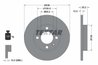 DISC FRANA TEXTAR 92010603 - Compatibil cu AUDI, SEAT, VW, VW (FAW), VW (SVW)