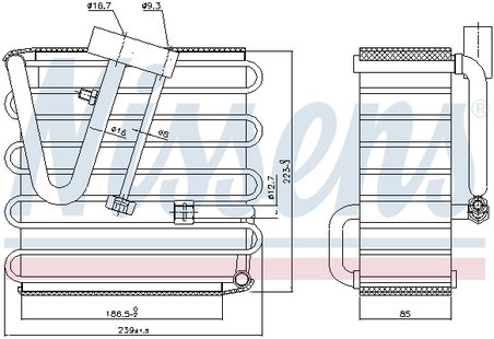 Evaporator aer conditionat Nissens 92022