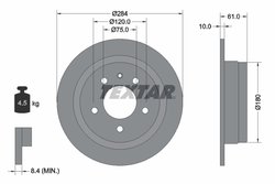 DISC FRANA TEXTAR 92022400 - Compatibil cu ALPINA, BMW