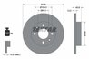 DISC FRANA TEXTAR 92036103 - Compatibil cu DACIA, LADA, MAHINDRA RENAULT, NISSAN, RENAULT
